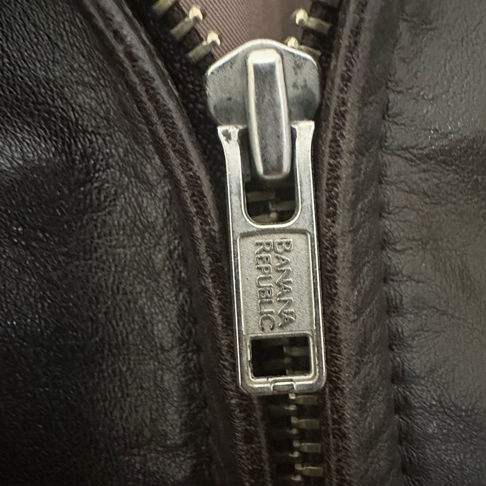 Banana Republic Dark Brown (chocolate) Leather Jacket - Picture 3 of 7